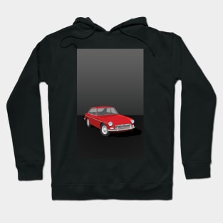 MGB GT Graphic Poster -Red Hoodie